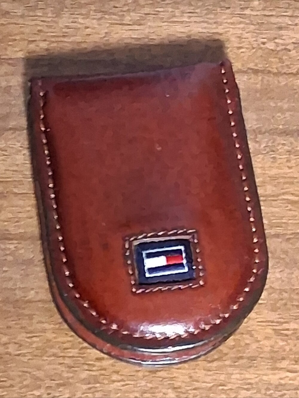 Tommy Hilfiger Vintage Leather Money Clip